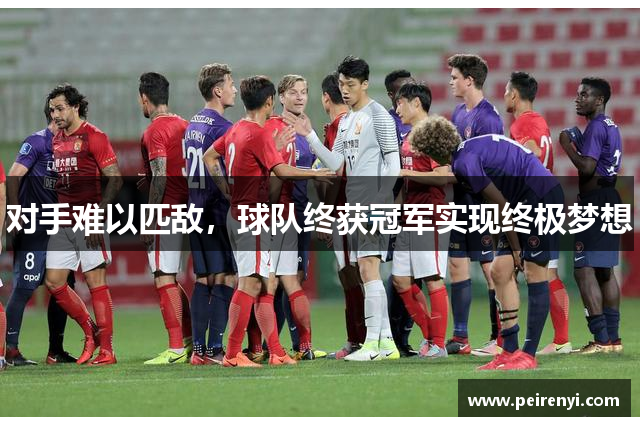 对手难以匹敌，球队终获冠军实现终极梦想